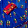 Heavy Chanderi Cotton Embroidered Saree