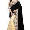 Black Embellished Saree with Blouse Piece