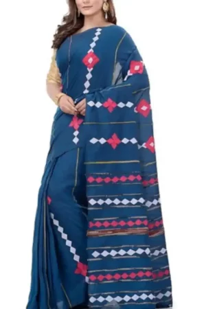 Cotton Striped Saree with Blouse piece