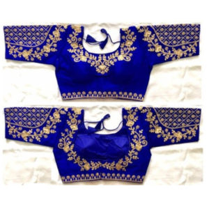 Heavy Embroidered Malbari Silk Stitched Blouse