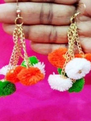 Tri Color Republic Day Special Earrings