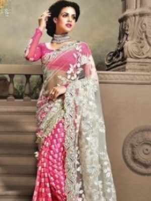 Bollywood Designer Net Embroidered Saree