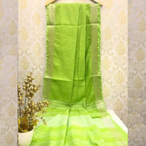 Green Cotton Saree
