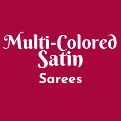 Multi-Color Satin Saree