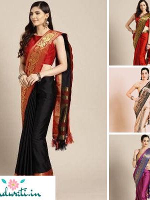 Designer Aura Cotton Silk Jacquard Sarees