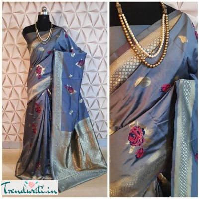 Meenakari Design Banarasi Soft Silk Saree with Rich Pallu and Border