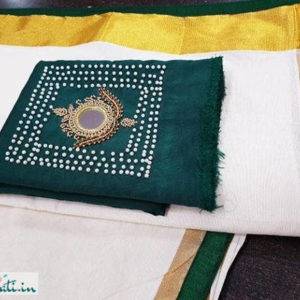 Exclusive Kerala Cotton Sarees With Valkannadi Blouse Piece