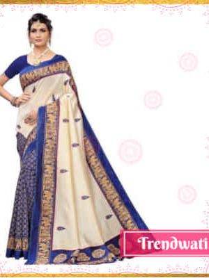 Trendy Art Silk Women’s Printed Work Sarees