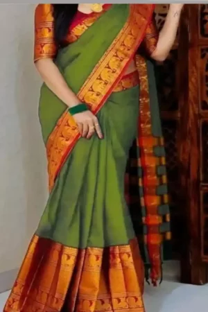 Attractive Green Silk Women’s Saree