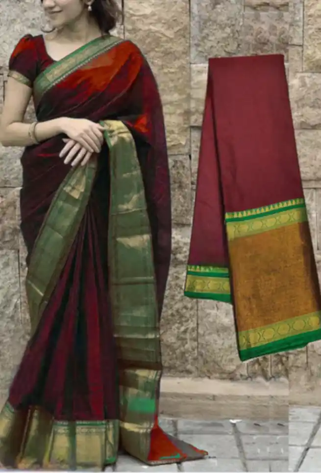 Attractive Red Silk Women's Saree
