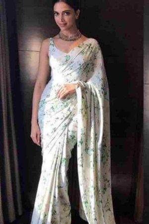 Deepika Padukone Linen Attractive Saree