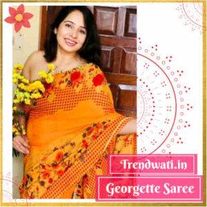 Plain Daily wear Georgette Saree
