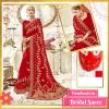 Red Embroidered Bridal Georgette Saree