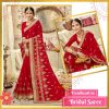 Red Embroidered Georgette Saree