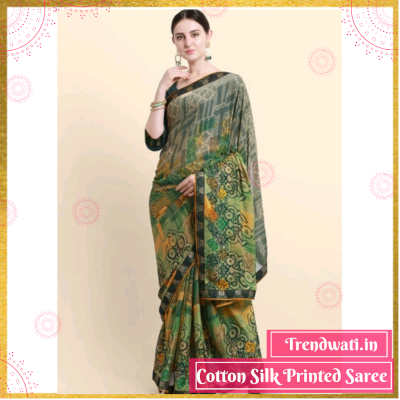 Cotton Silk Printed Saree