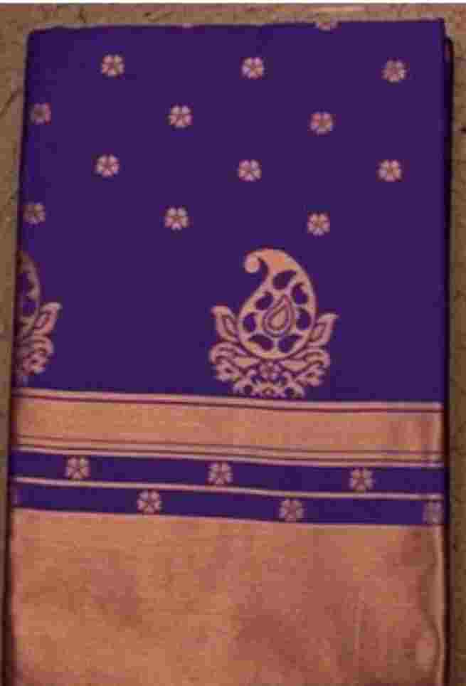 Blue Butta Pattu Saree