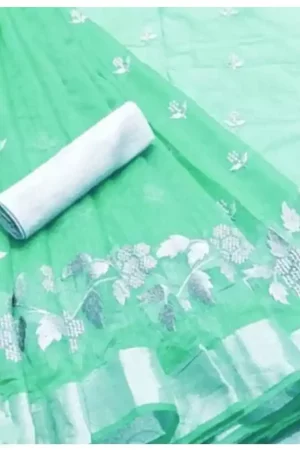 Green Chanderi Silk Embellished Saree