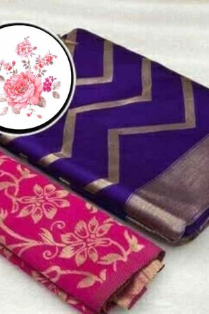 Buy Purple Bridal Saree Online