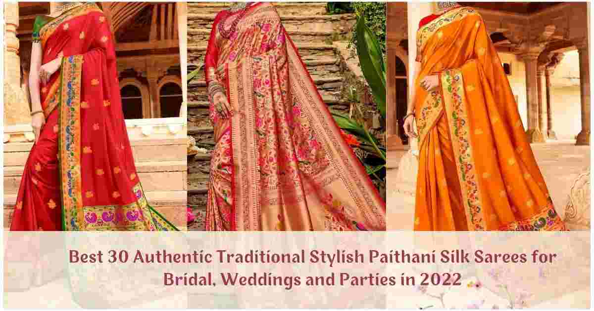 You are currently viewing Best Bridal Marathi Paithani Wedding Saree for  Marriage Party 2022 2023