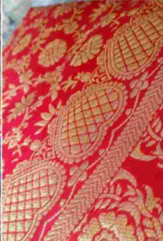 Deepika Padukone Bridal Red Color Banarasi Silk Saree