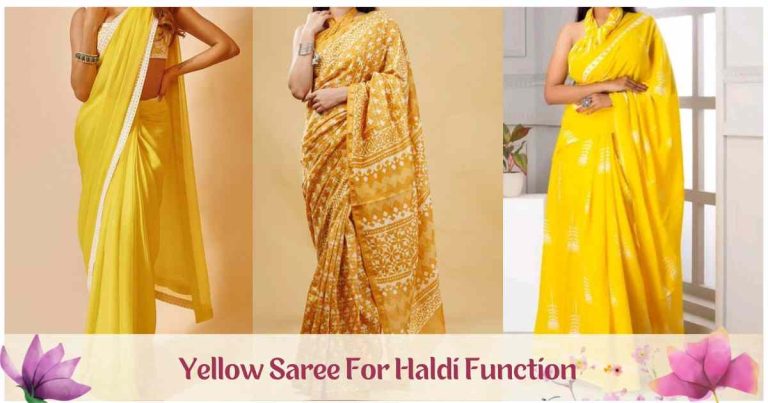 Yellow Saree For Haldi Function