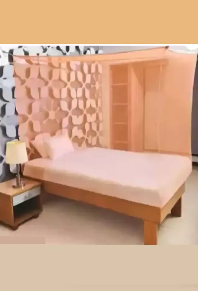 Orange Single Bed ( 4 X 6 ft ) Mosquito Net